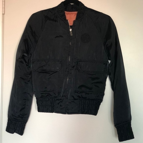 [DIESEL] Reversible Bomber Varsity Jacket - Picture 5 of 8